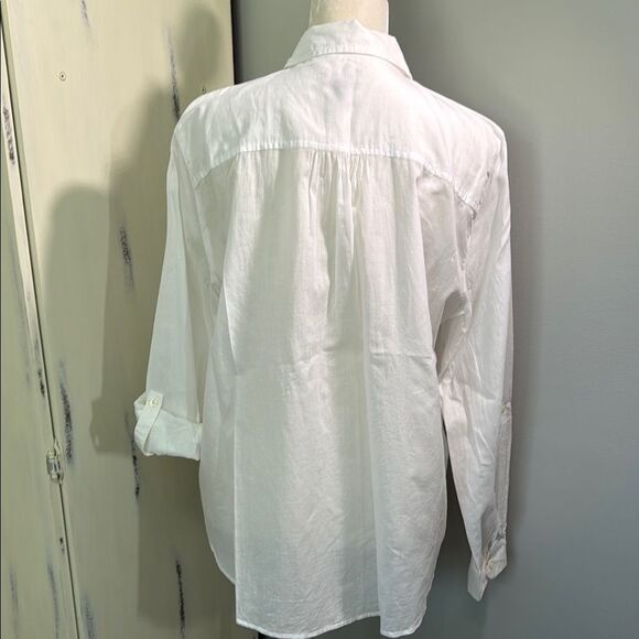 Ann Taylor The Perfect Shirt Crisp White Button up - Picture 5 of 8